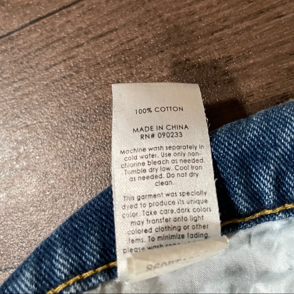 Pacsun Blue Denim Jeans Womens Size 26W x 24.5L - Picture 12 of 12